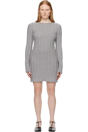 Filippa K Gray Rolled Edge Minidress
