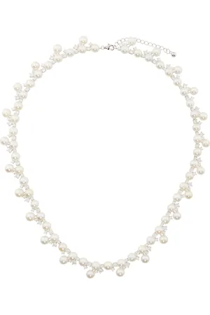 Hatton Labs Pearl Tennis Chain Necklace