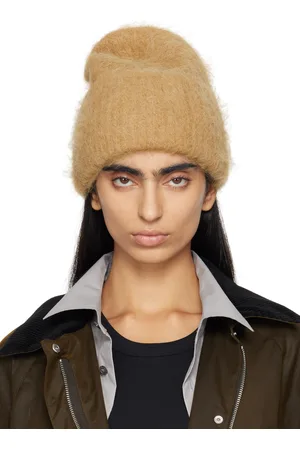 Totême Beige Alpaca Knit Beanie