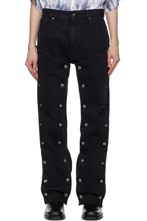 Y / PROJECT Black Snap Off Jeans