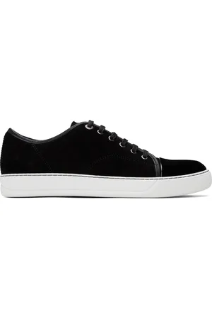 Lanvin Black DBB1 Suede & Patent Leather Sneakers