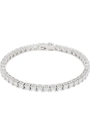 Hatton Labs Silver Facet Tennis Bracelet