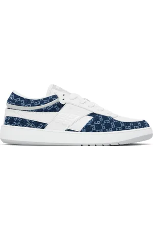 Givenchy White & Blue G Move Sneakers