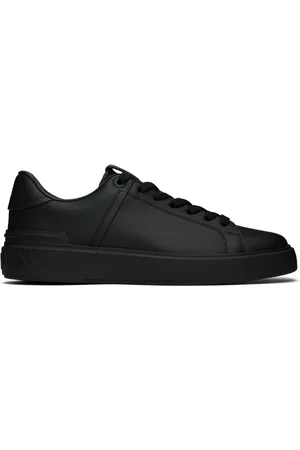 Balmain Black B-Court Leather Sneakers