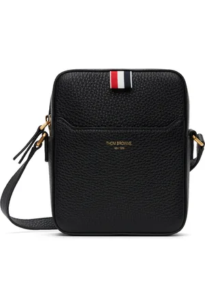Thom Browne Black Vertical Camera Bag