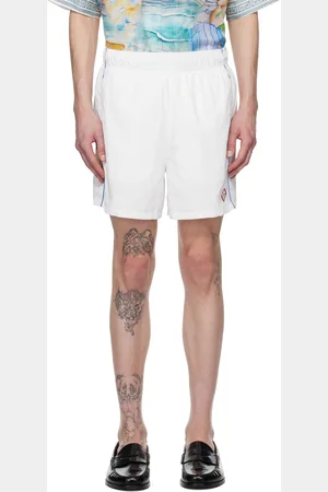 Casablanca White Windbreaker Shorts