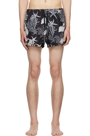 VERSACE Black Barocco Sea Swim Shorts