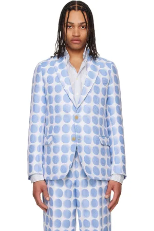 WALTER VAN BEIRENDONCK Blue Sharp Blazer
