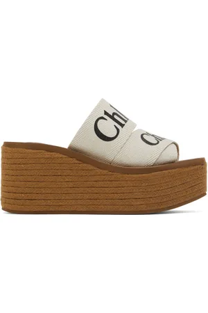 Chloé White Woody Espadrilles