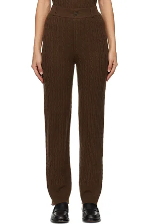 Guest In Residence Brown Cable Trouser Lounge Pants