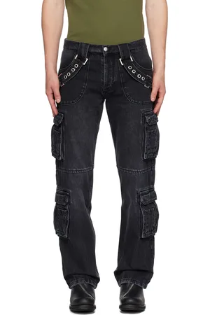 MISBHV Faded Denim Cargo Pants