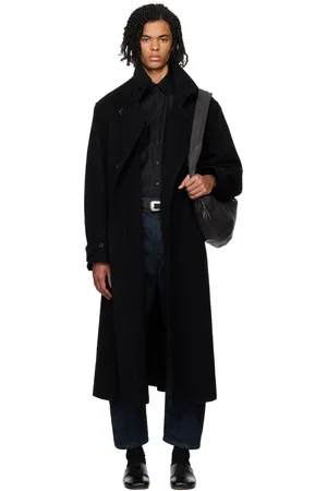 LEMAIRE Black Wrap Coat