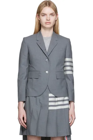 Thom Browne Gray 4-Bar Blazer