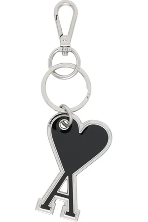 Ami Silver & Black Ami de Coeur Keychain