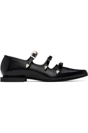 TOGA PULLA Black Mary Jane Ballerina Flats