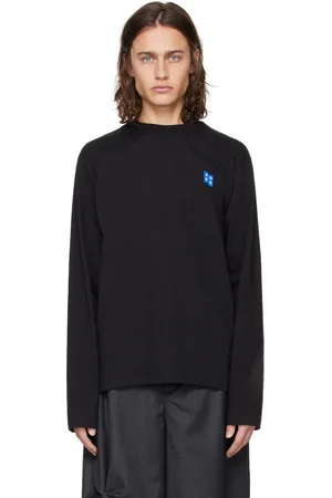 Ader Error Black Significant Patch Long Sleeve T-Shirt