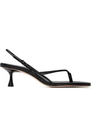 Studio Amelia Black Wishbone 50 Heeled Sandals