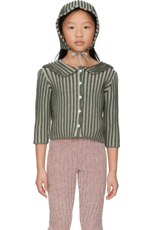 ECKHAUS LATTA SSENSE Exclusive Kids Green Bambino Cardigan