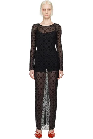 Marine Serre Black Moonogram Dress