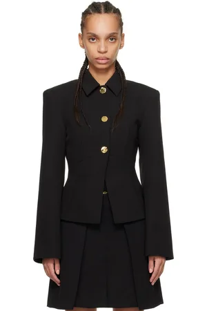 Ganni Black Light Twill Suiting Blazer
