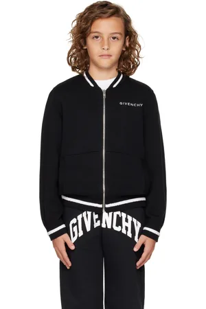 Givenchy Kids Black Cotton & Cashmere Cardigan