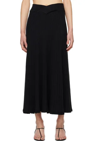 Anna Quan Black Celeste Midi Skirt