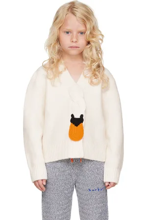 Burberry Kids White Swan Cardigan