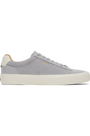 HUGO BOSS Gray Suede Sneakers