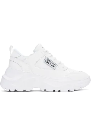 VERSACE White Speedtrack Sneakers