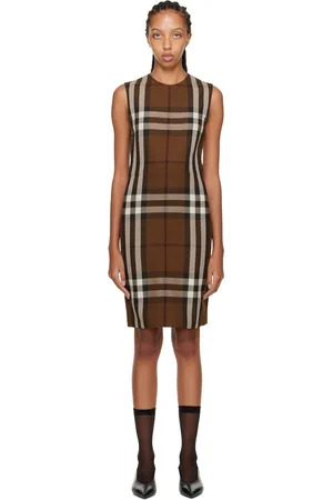 Burberry Brown Macy Midi Dress