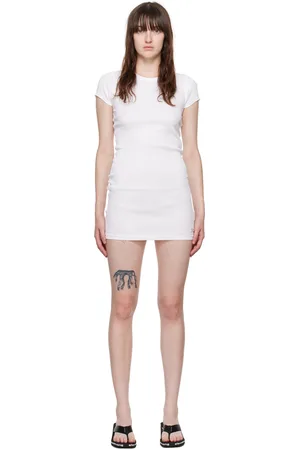 Alexander Wang White Logo Patch Minidress
