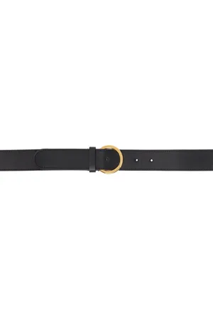 The Row Black Half Moon Belt
