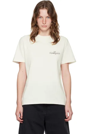 Golden Goose Off-White Printed Logo T-Shirt