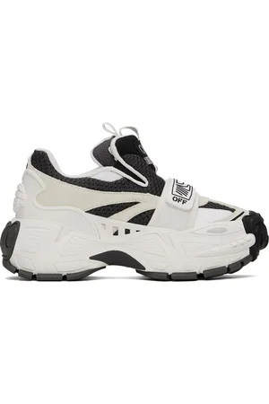 OFF-WHITE White & Black Glove Slip On Sneakers
