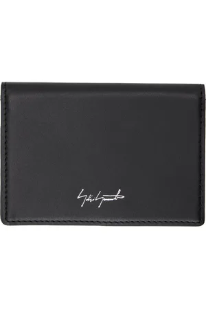 YOHJI YAMAMOTO Black Leather Card Holder