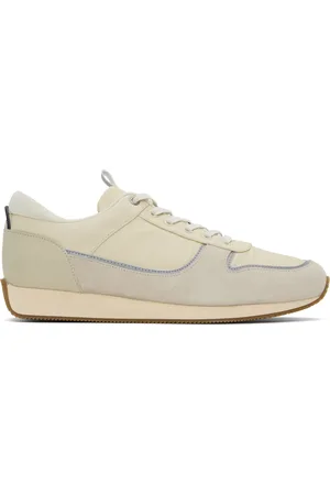 RAG&BONE Off-White & Gray Pursuit Retro Runner Sneakers