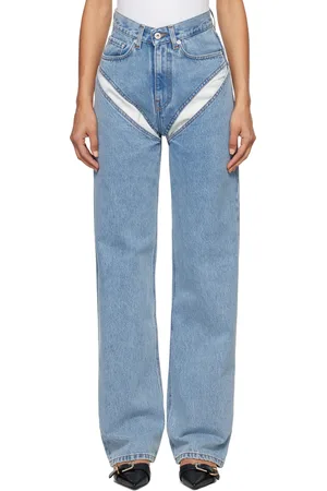 Y / PROJECT Blue Cut Out Jeans