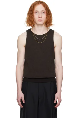DRIES VAN NOTEN Brown Malio Tank Top
