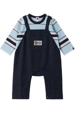BAPE Baby Navy Layered Overall Romper