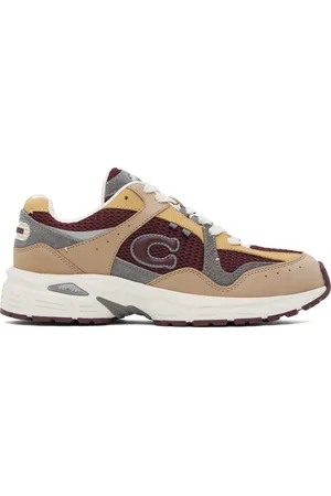 Coach Brown & Burgundy C301 Sneakers
