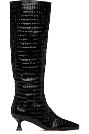 Studio Amelia Black Maverick Calf Boots