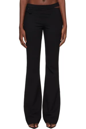 Courrèges Black Tailored Slash Trousers