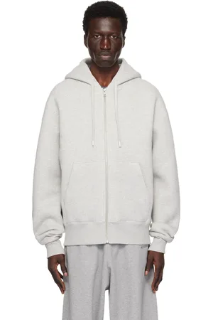 Ami Gray Zipped Ami de Coeur Hoodie