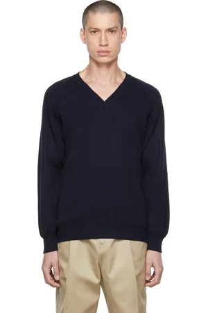 Comme des Garçons Navy Lochaven Of Scotland Edition Sweater