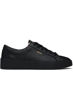 HUGO BOSS Black Leather Sneakers