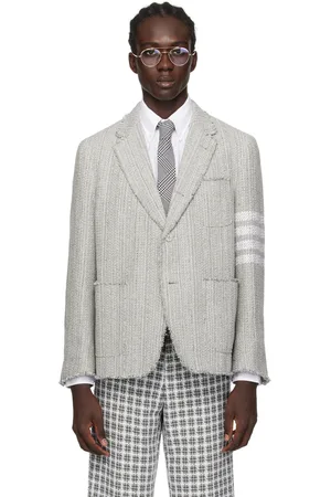 Thom Browne Gray 4-Bar Blazer