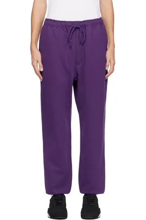 Y-3 Purple Front Logo Sweatpants