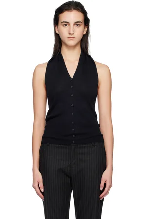Paloma Wool Navy Sola Tank Top