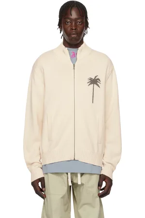 Palm Angels Off-White Palms Knit Track Jacket