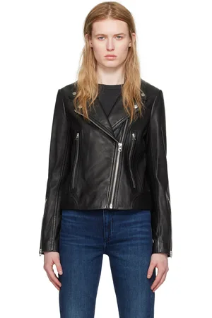 RAG&BONE Black Mack Leather Jacket